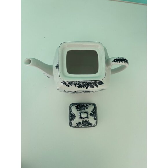 Johnson Brothers Asiatic Pheasant Teapot And Lid Black Collectible - Picture 8 of 11